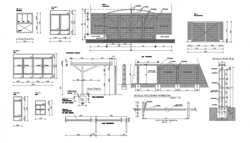 2d Cad Drawing Of Novel Perimeter Plan Auto Cad Software Cadbull