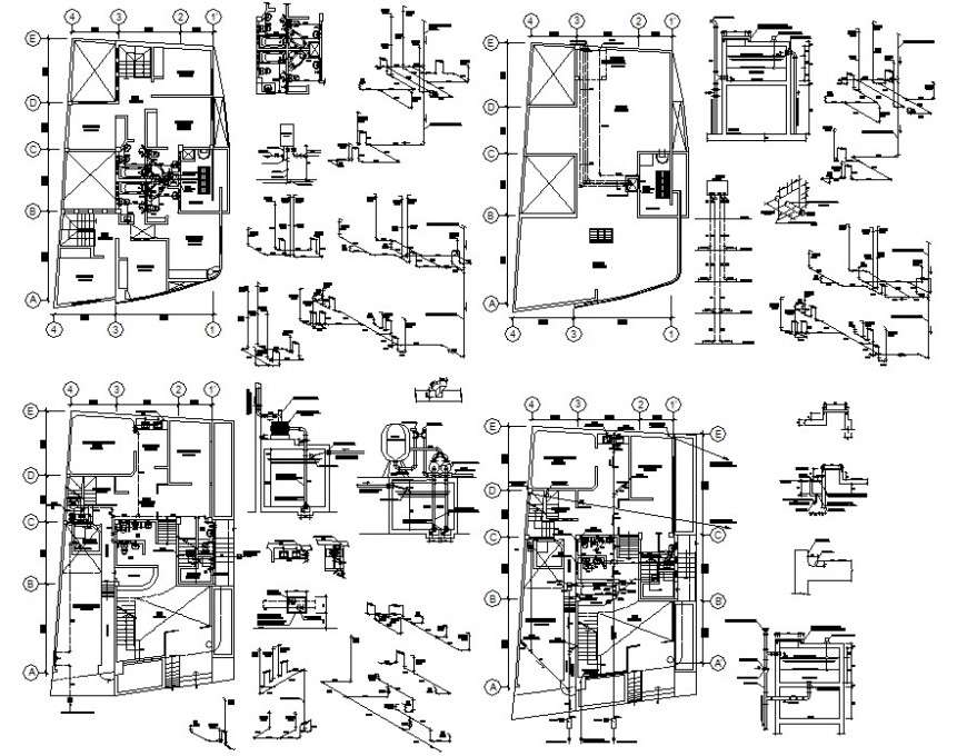 2d cad drawing of plumbing detail cad file. - Cadbull
