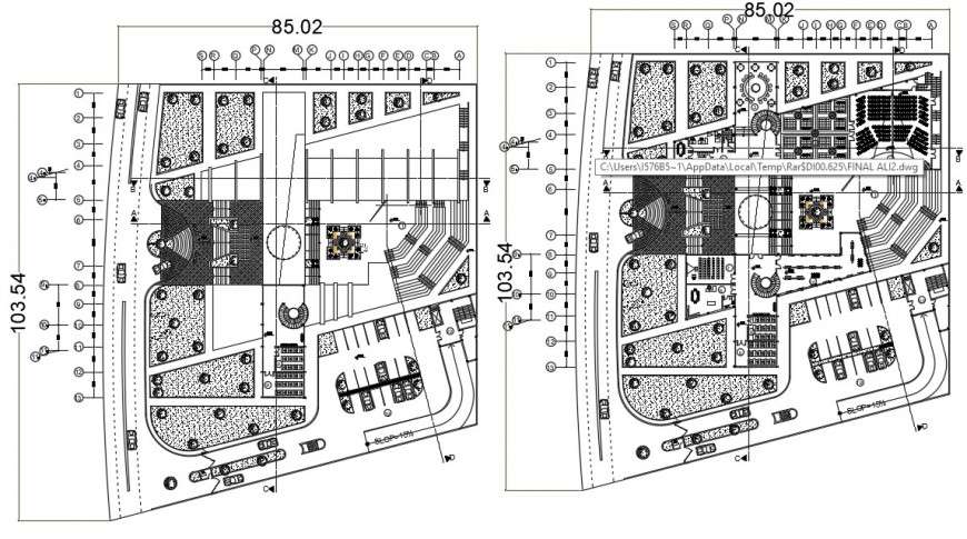 2d cad drawing of revised floor plan autocad software