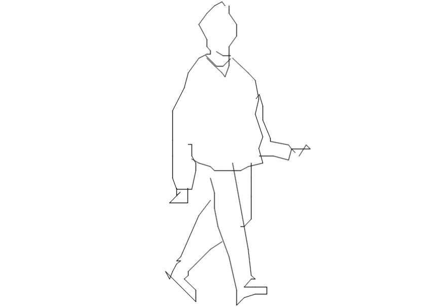 How to Draw a Walking Person - Easy Drawing Art