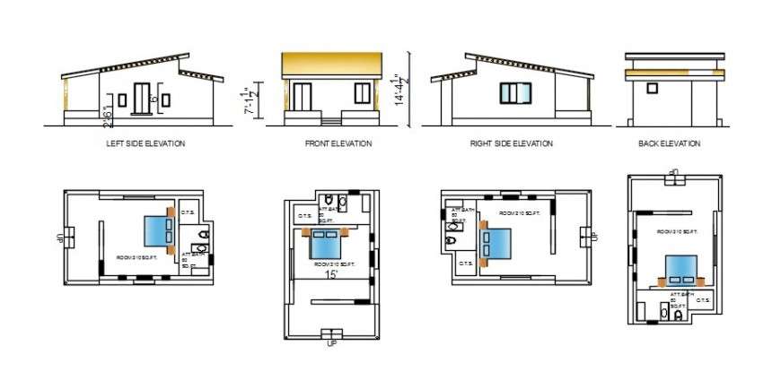 2d CAD plan drawing details of house layout dwg autocad file - Cadbull
