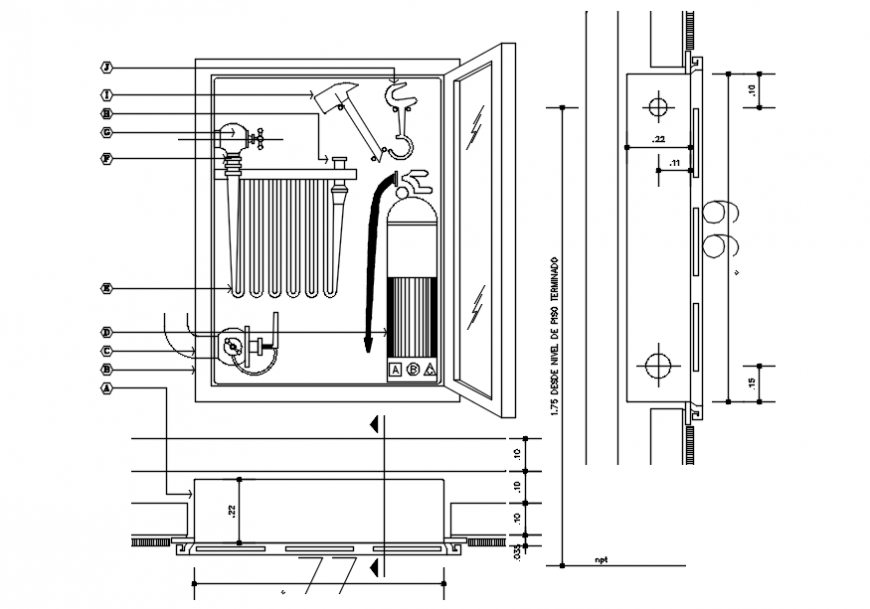 2d drawings details of cabinet blocks elevation in AutoCAD ...