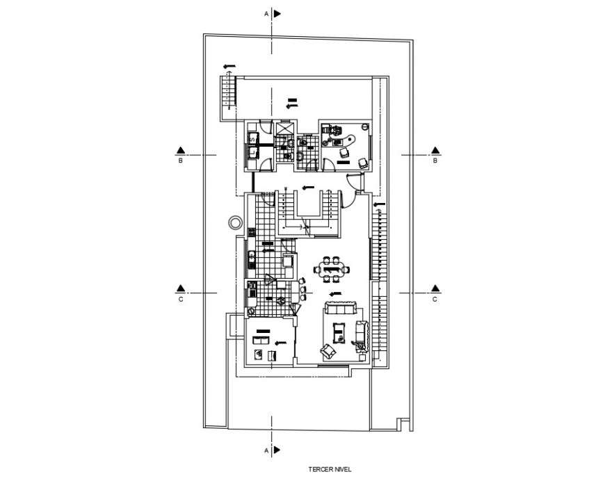 2d drawings details of house layout plan dwg autocad file - Cadbull