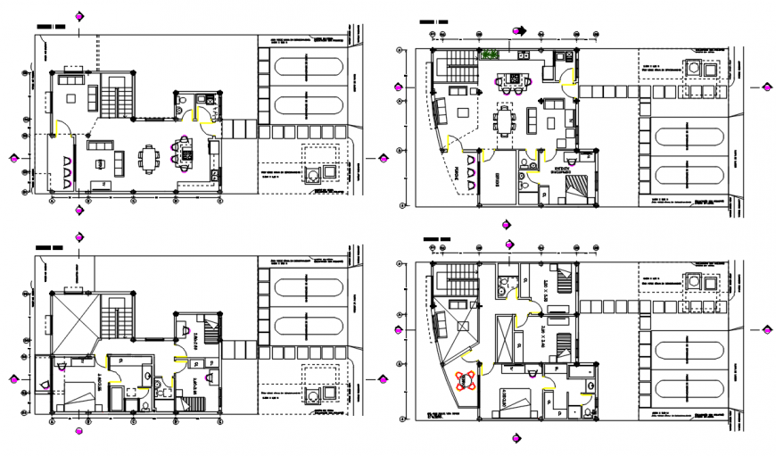 2d Residence Layout plan cad file - Cadbull