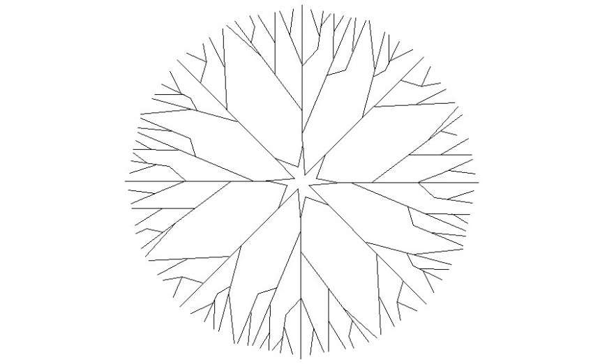 2D top view of trees autocad file - Cadbull