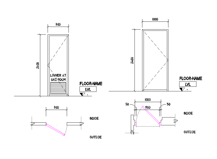 2-different-sizes-of-door-plans-are-given-in-this-autocad-drawing-file