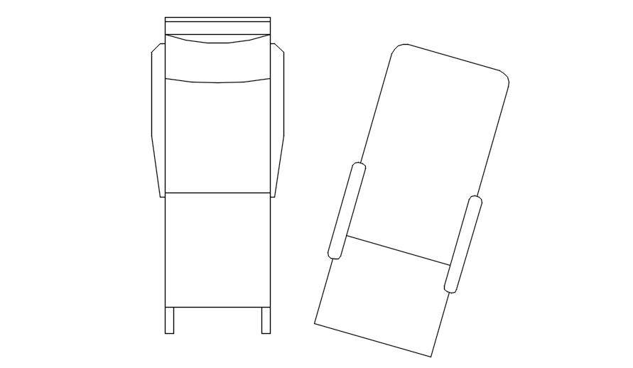 2d layout of lounge chairs cad blocks in AutoCAD, dwg file. Cadbull