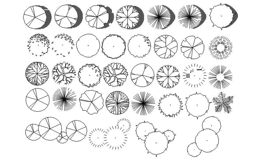 Autocad Blocks Trees Top View at Rita Jones blog