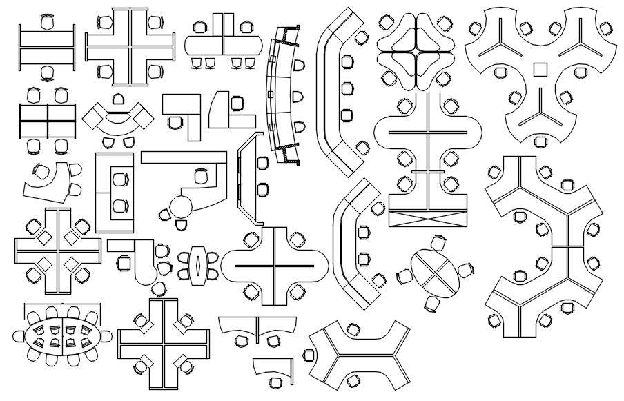 2d-work-station-cad-blocks-in-autocad-dwg-file-cadbull