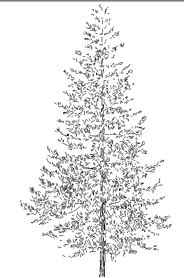 2d Tree Block Design - Cadbull