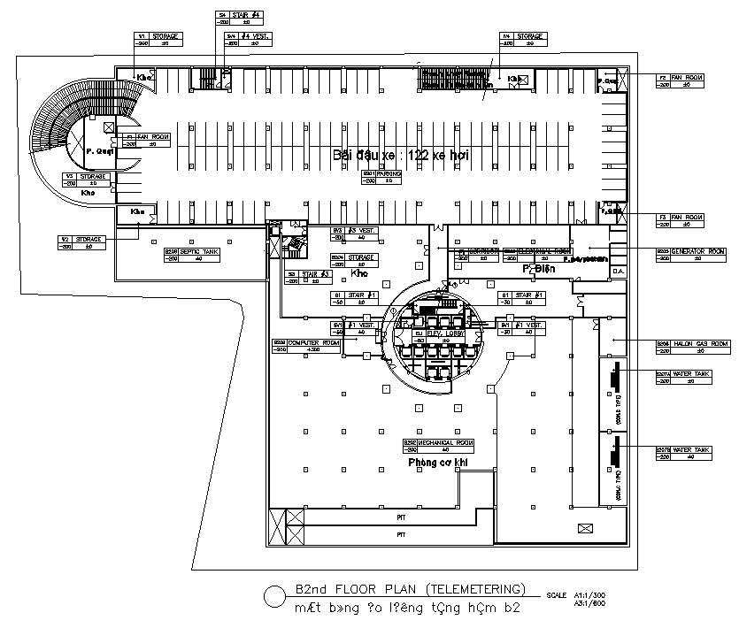 2nd floor plan of telemetering in AutoCAD 2D drawing, dwg file, CAD ...