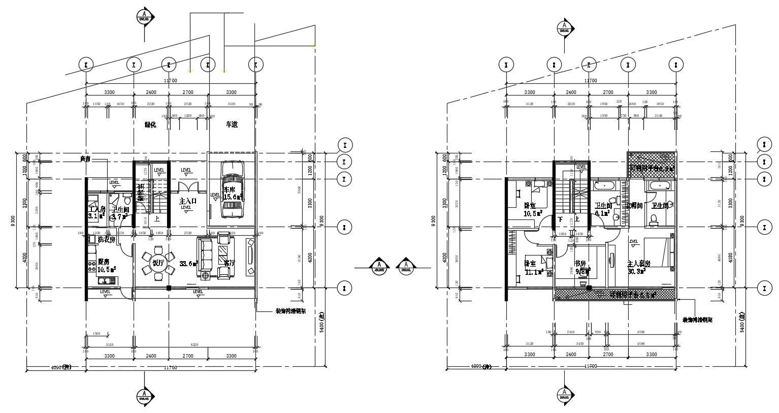 3 BHK Bungalow Design AutoCAD Drawing Plan - Cadbull