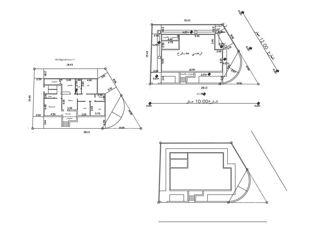  3  Bedroom  House  Floor And Site Plan  AutoCAD  Drawing Cadbull