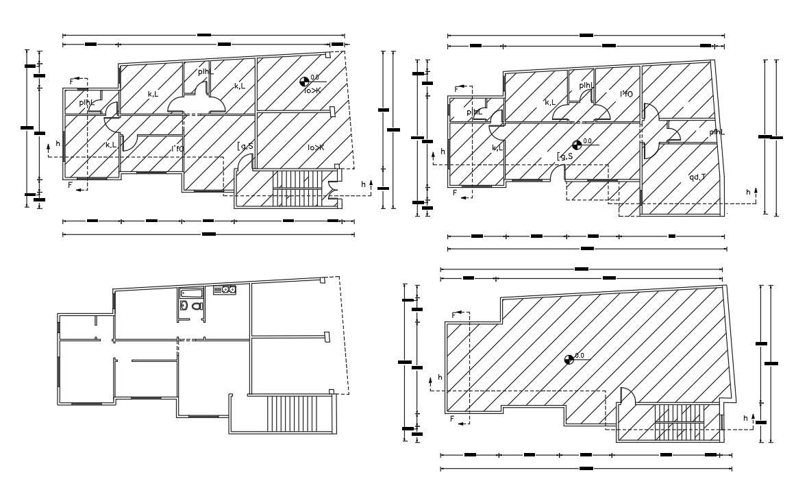  3  Bedroom  House  Floor Plan  AutoCAD  Drawing Cadbull