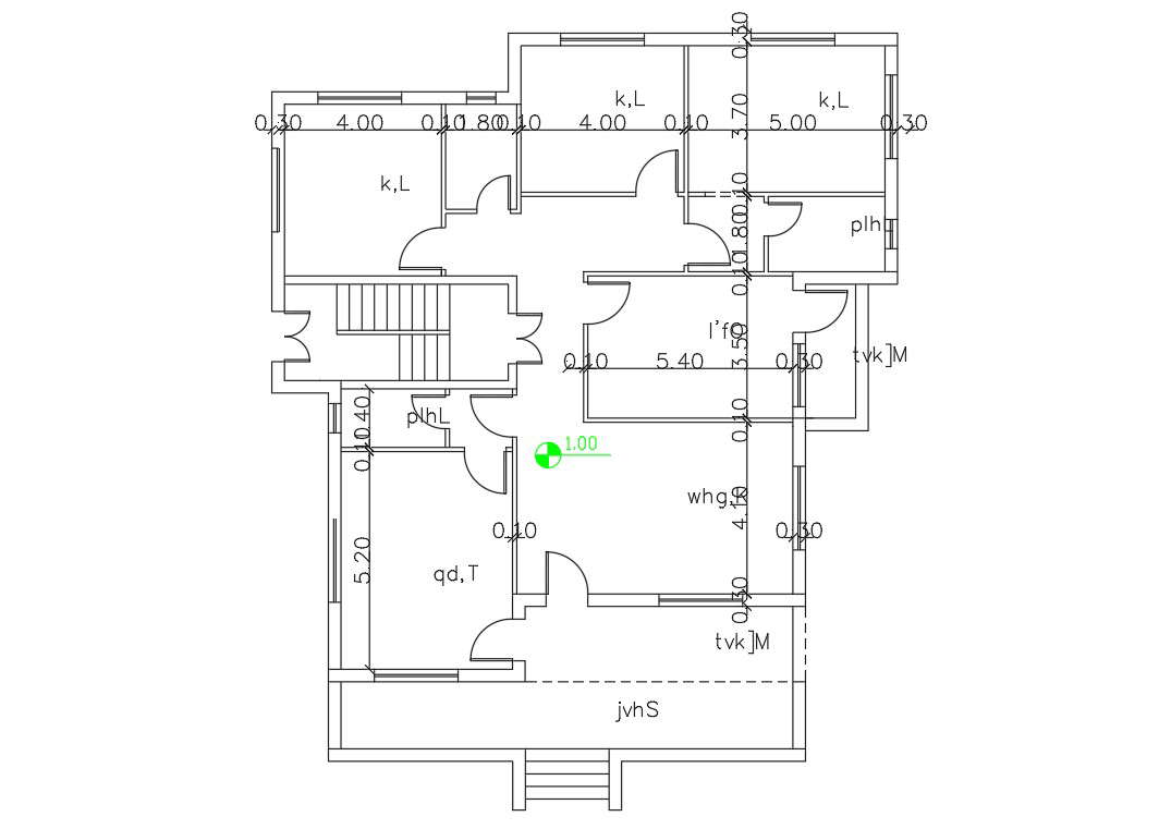 3-bedroom-house-plan-autocad-drawing-dwg-cadbull