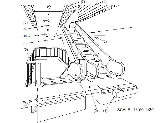 3 D machine stair detail dwg file - Cadbull