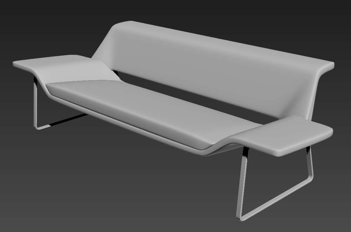 3 Seater Designer Sofa 3D MAX Drawing File - Cadbull