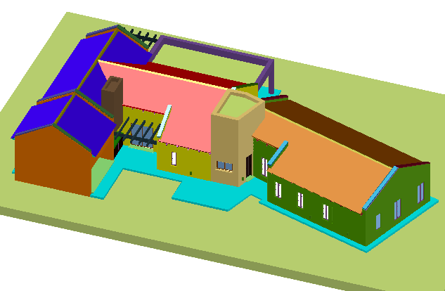 3 D Residential House Plan Detail Dwg File Cadbull