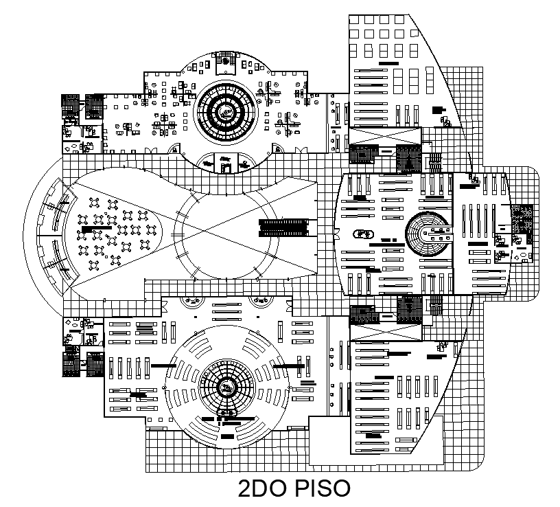 300’x237’ second floor commercial shop plan is given in this AutoCAD ...