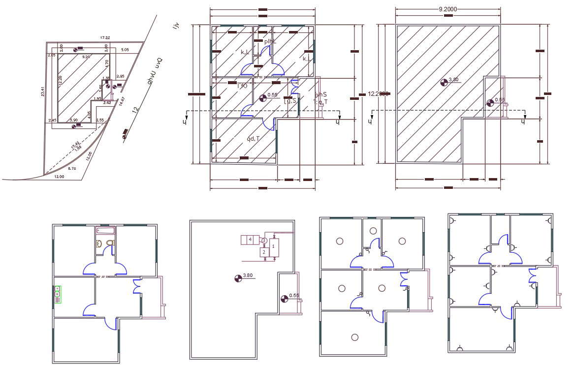 30 X 40 Autocad House Plan Dwg File Cadbull