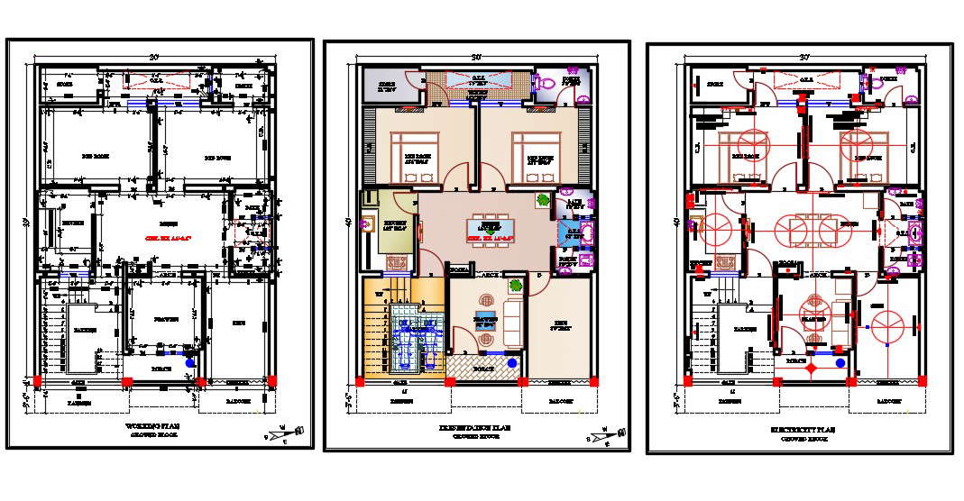 30-x40-house-working-plan-2-bedroom-floor-layout-plan-dwg-file-cadbull