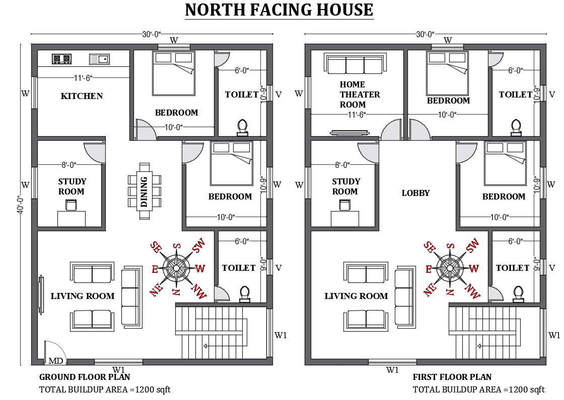 30-x40-north-facing-house-plan-is-given-as-per-vastu-shastra-download-the-2d-autocad-drawing