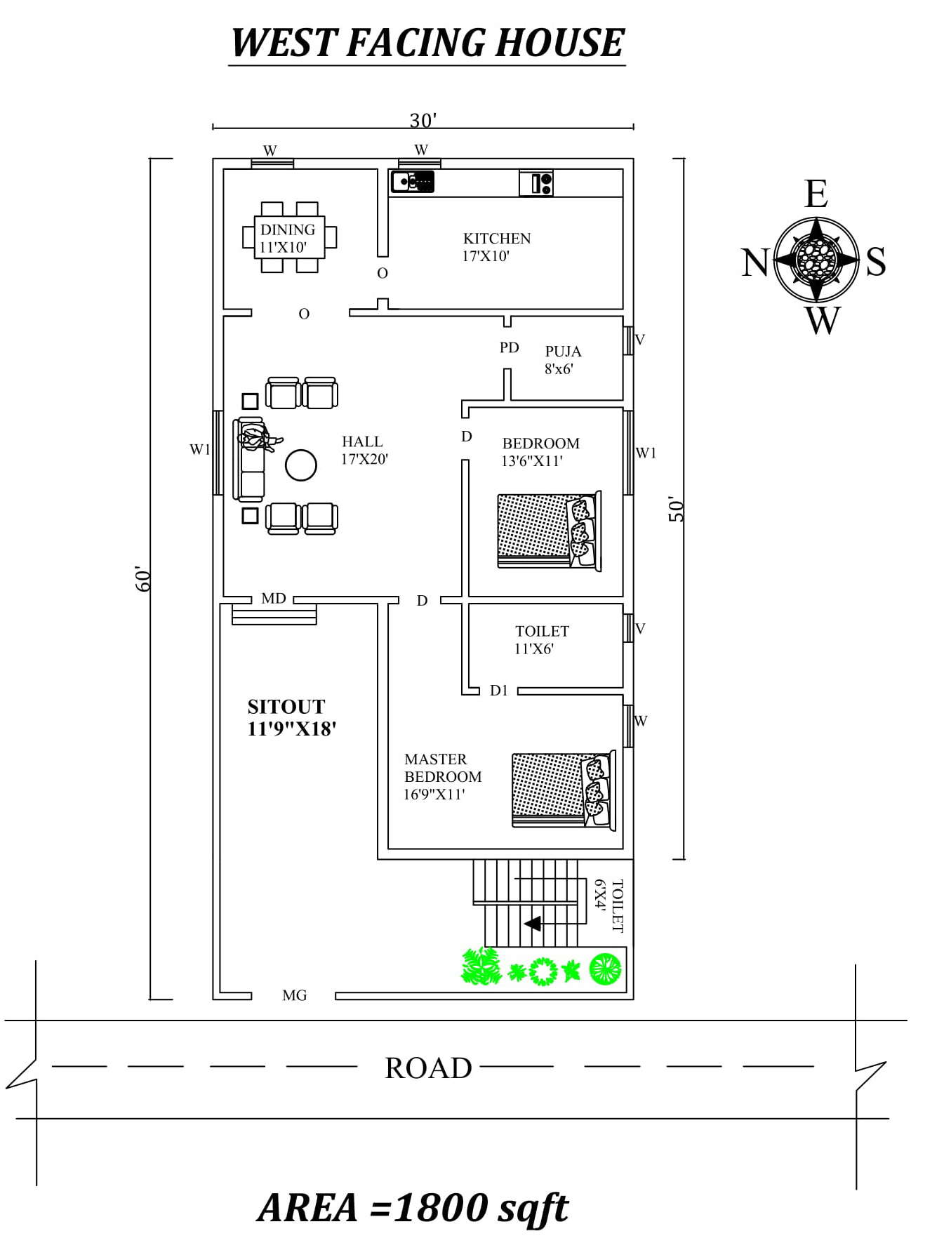 30-x60-marvelous-2bhk-west-facing-house-plan-as-per-vastu-shastra-395