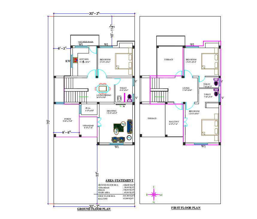 30x70-ft-house-cad-drawing-download-dwg-file-cadbull