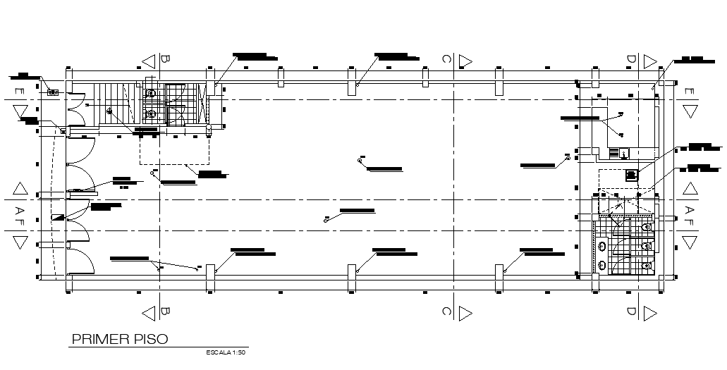 30x10m office plan is given in this Autocad drawing file. Download the ...