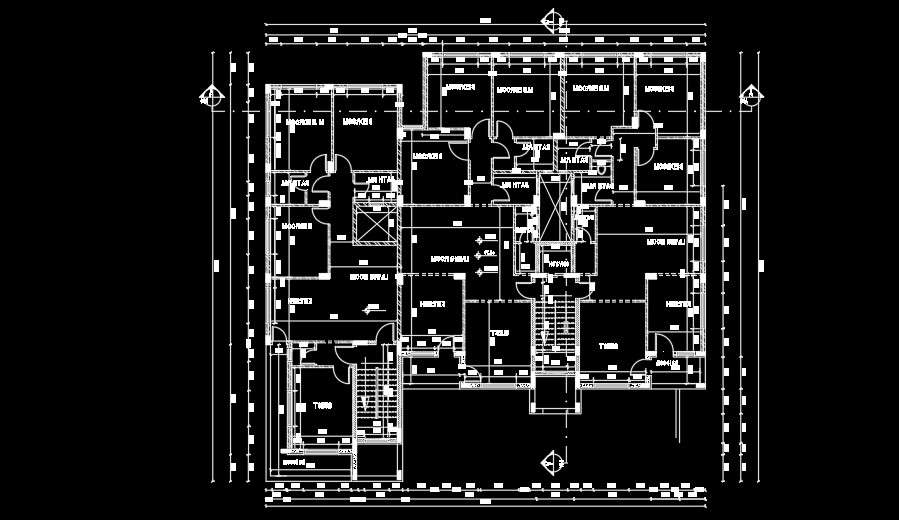 30x27m fourth floor house plan AutoCAD drawing is given in this file ...