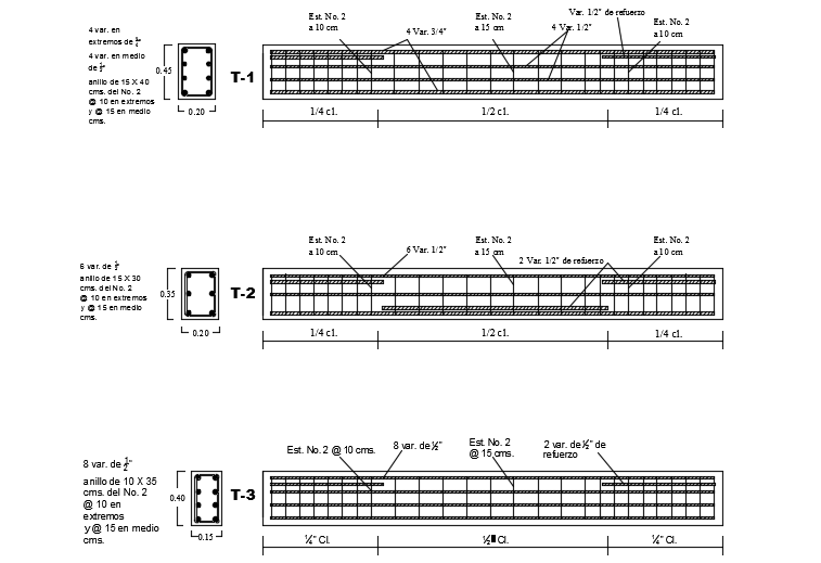 30x36m architecture multifamily apartment building beam cross and ...