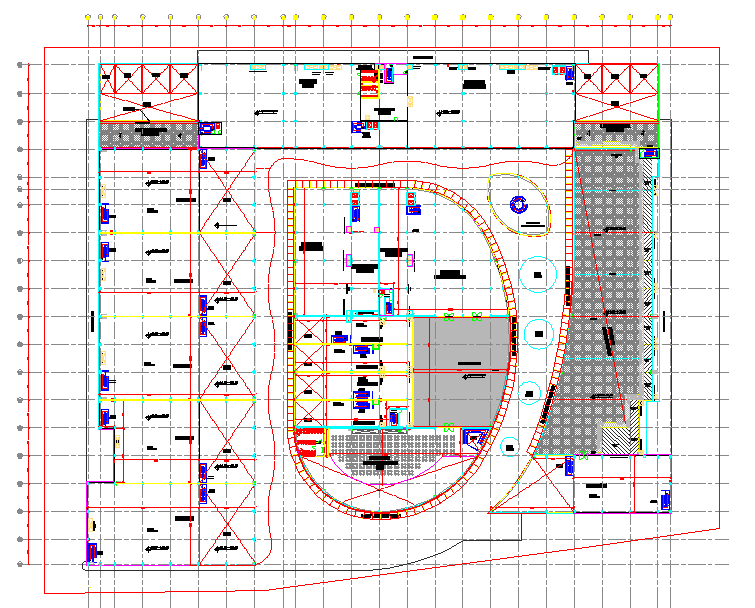 Shopping Centre Lay-out - Cadbull