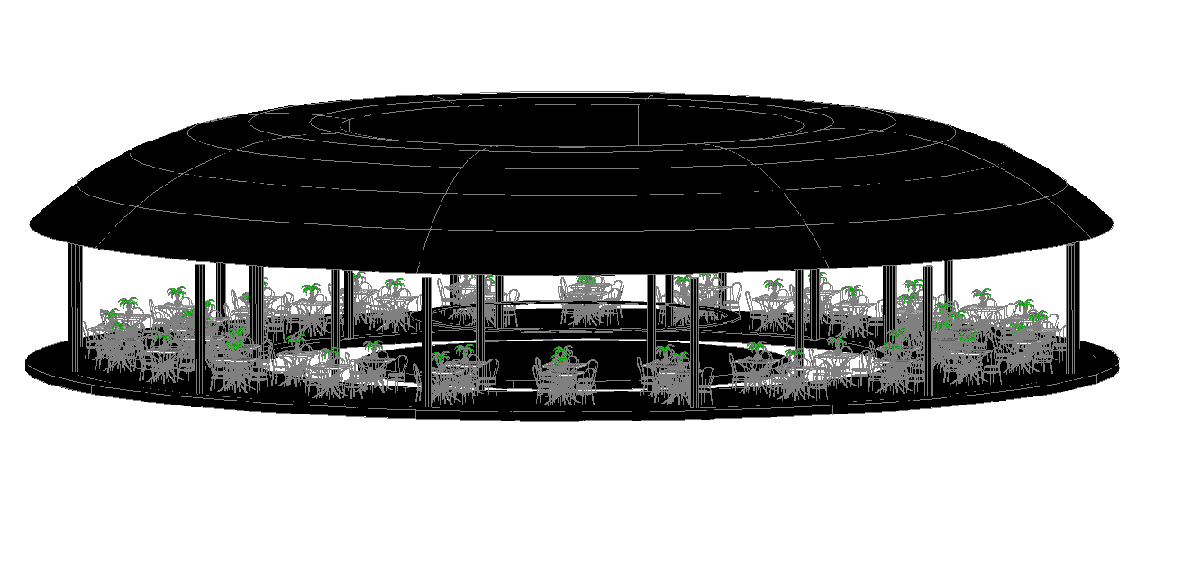 3d Restaurant cad drawing is given in this cad file. Download this 3d ...