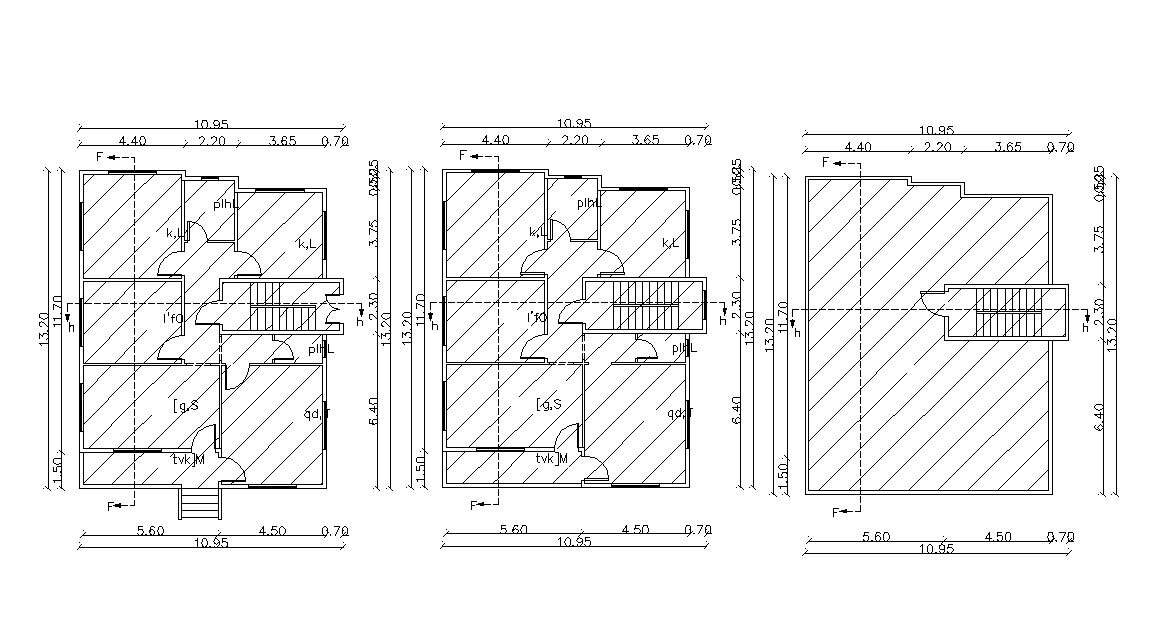 32 X 42 House Floor Plan Design Dwg File Cadbull