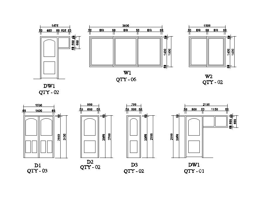 32x16m church plan of door & window plans are given in this Autocad ...