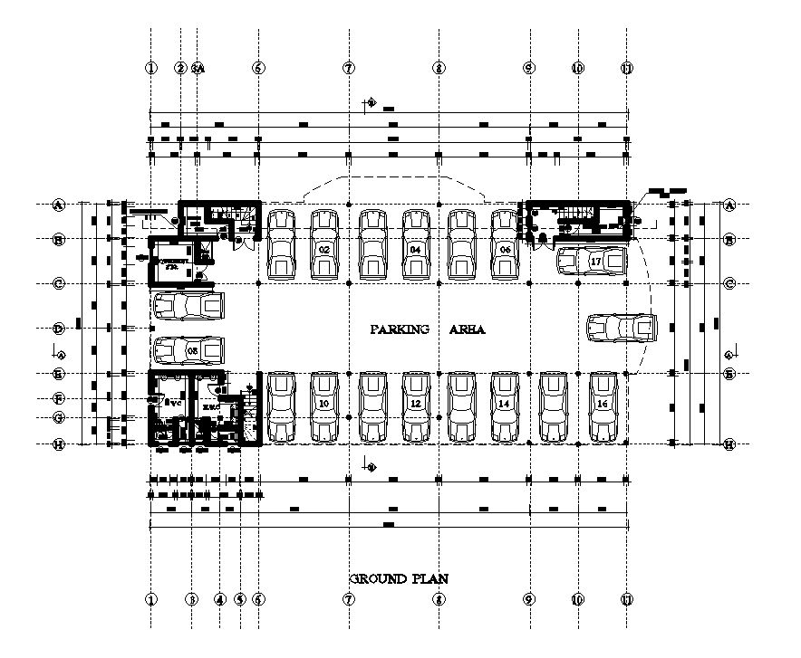 32x16m ground floor church plan is given in this Autocad drawing file ...