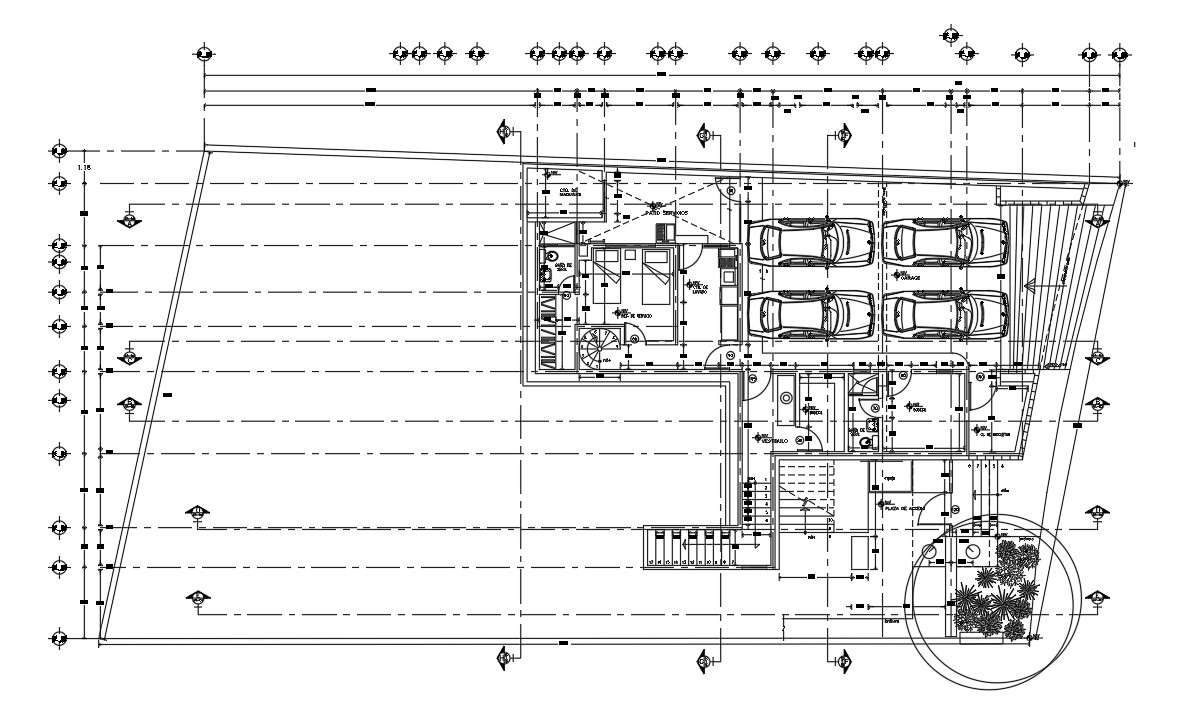 33x18m Ground Floor House Plan Is Given In This Autocad Drawing File Download Now Cadbull