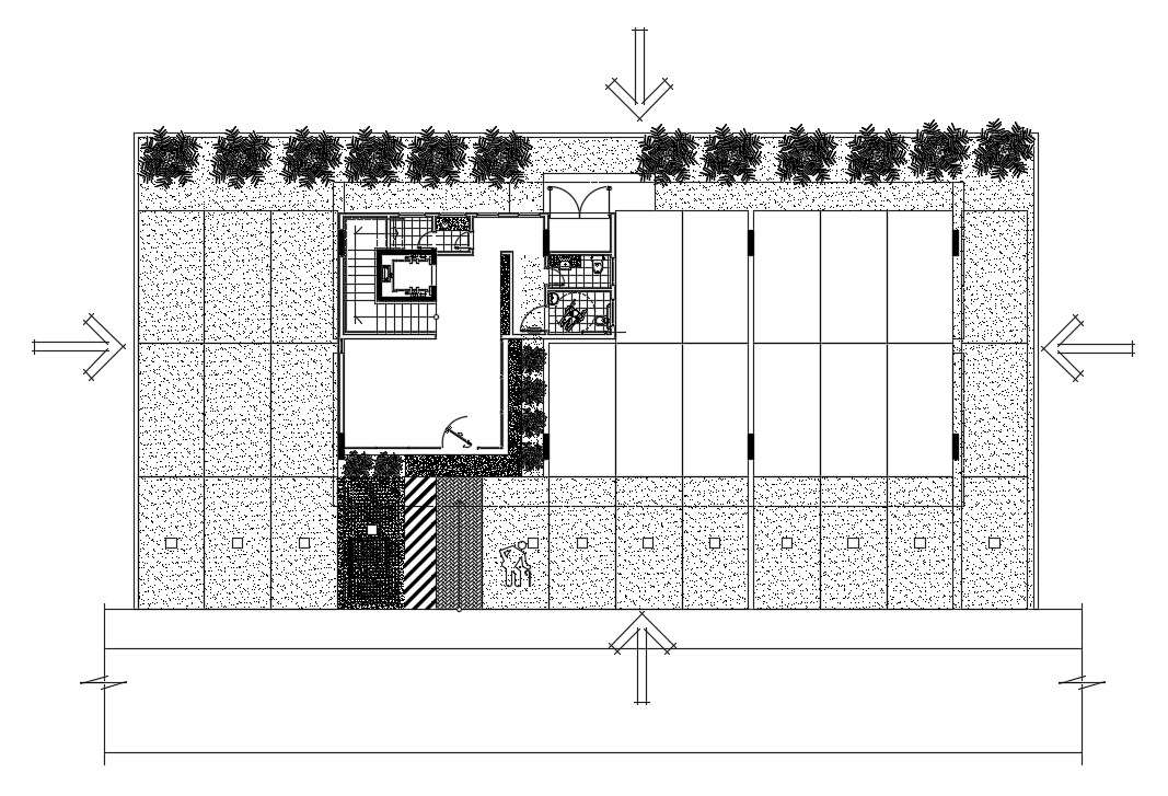 34x18m hospital plan is given in this AutoCAD drawing model. Download ...