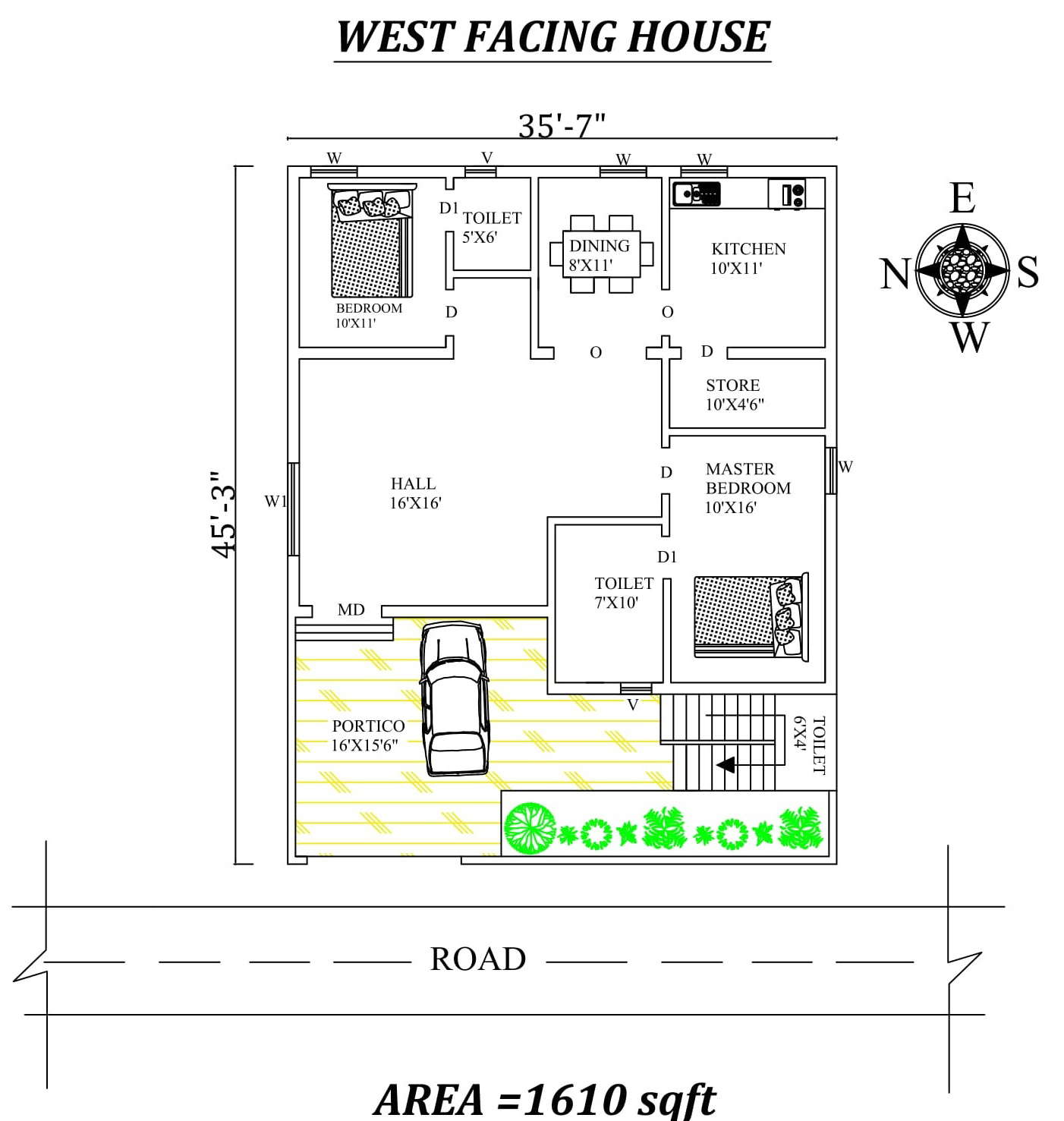 35-6-x45-2bhk-west-facing-house-plan-as-per-vasthu-shastra-cad-drawing-file-details-cadbull