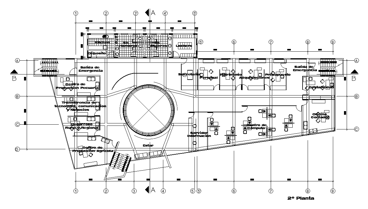 Office Floor Plan Cad Blocks