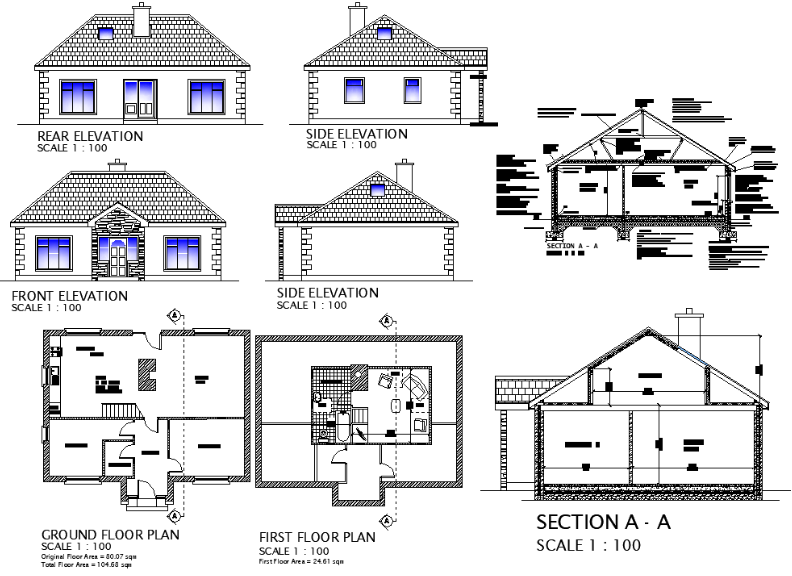 autocad file house plan