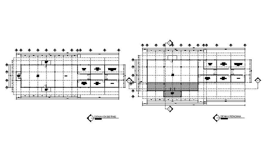 36x11m ware house design is given in this AutoCAD file - Cadbull