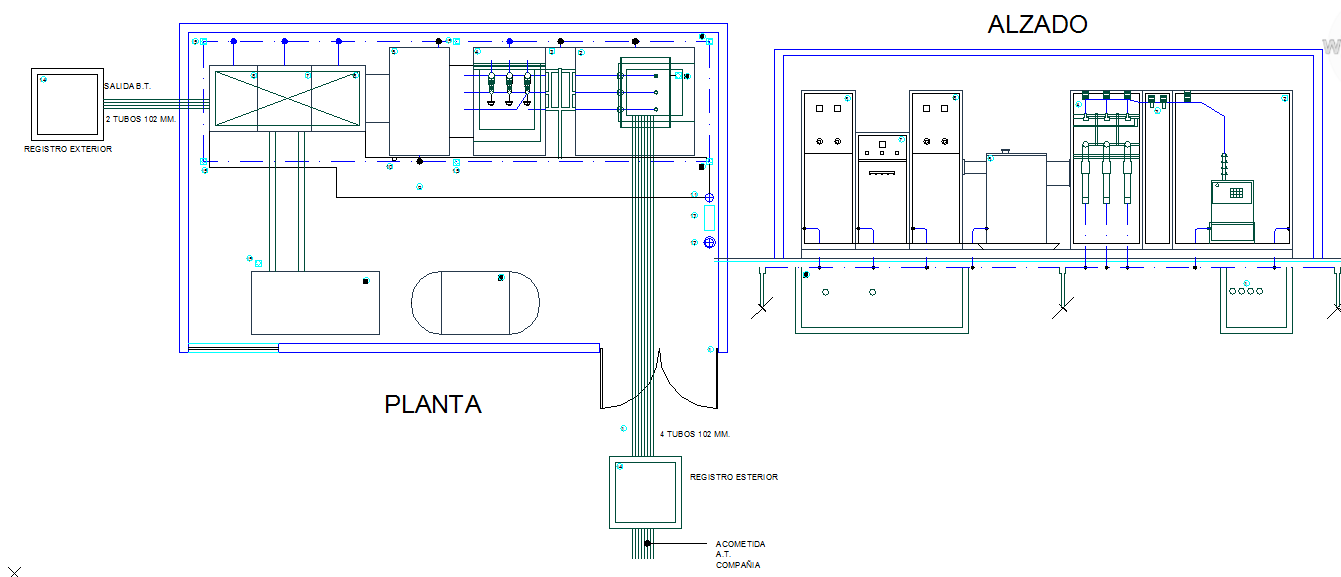 Power Station Detail - Cadbull