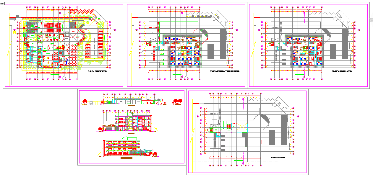 hotel design plan template