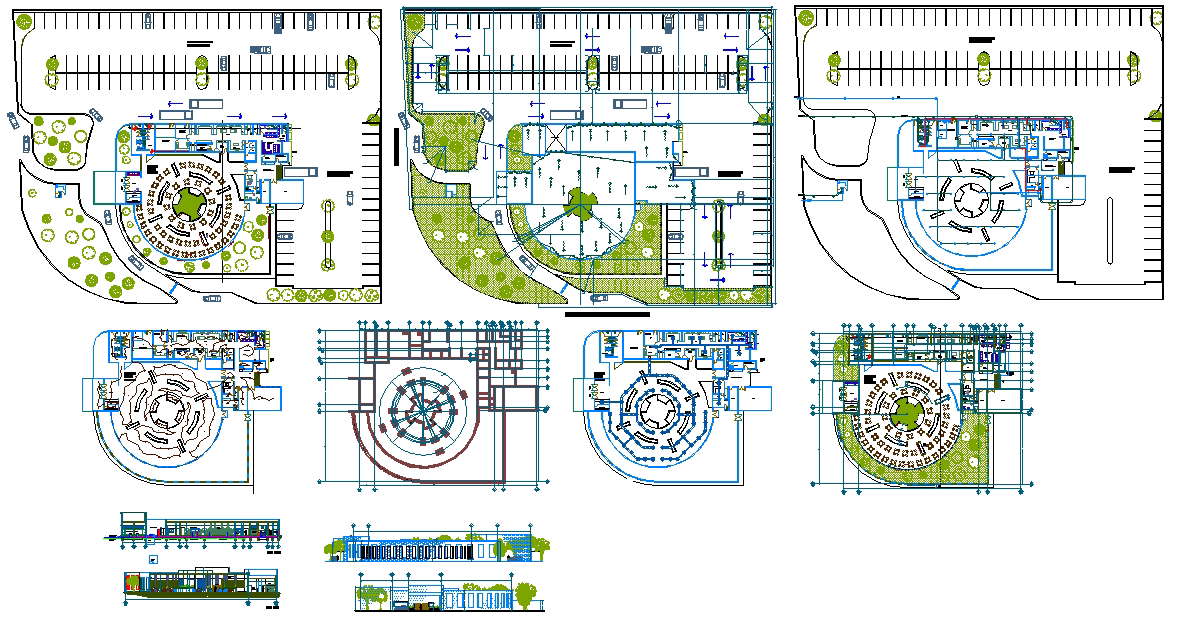 Restaurant Detail plan design - Cadbull