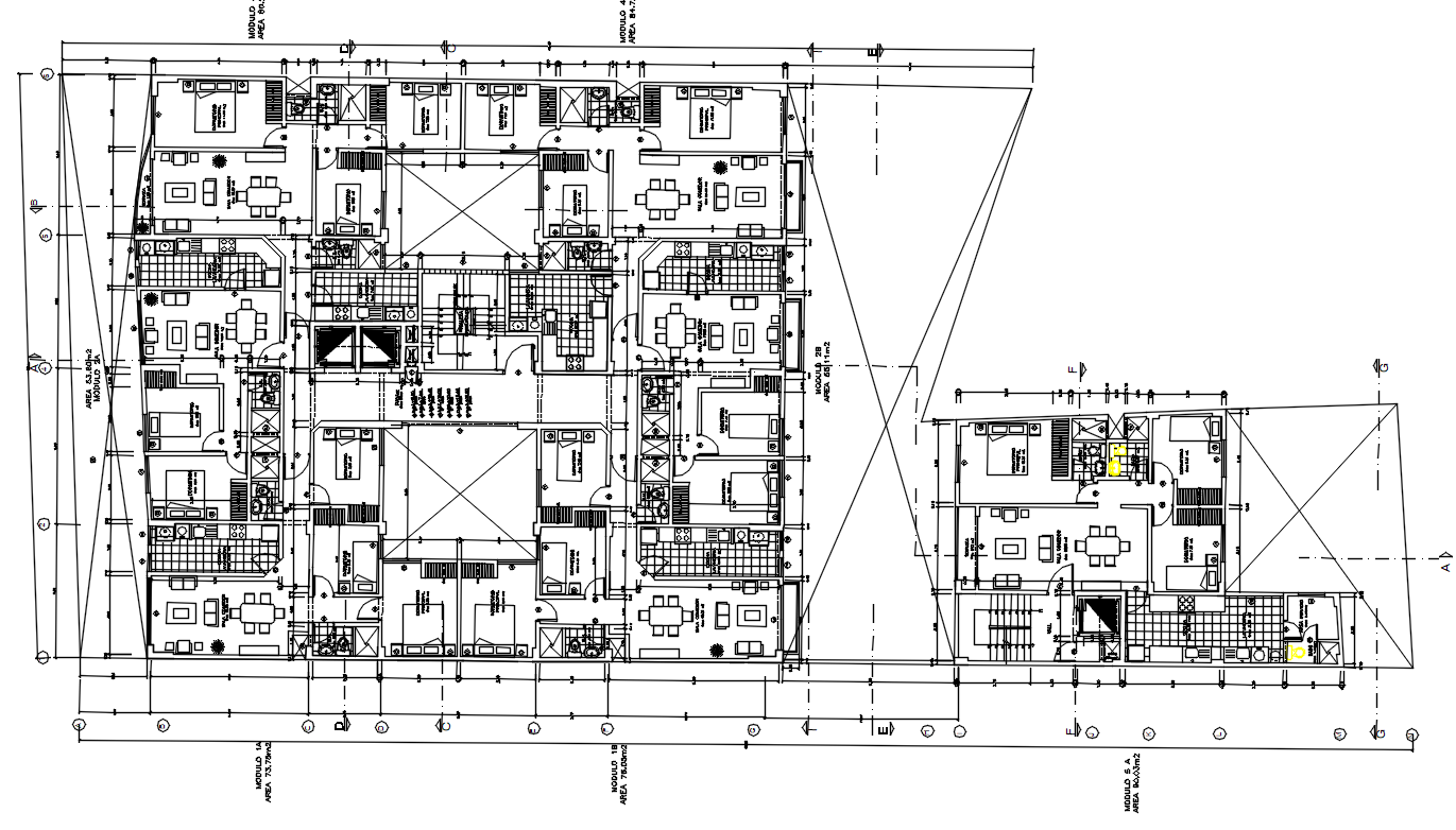 3 BHK And 4 BHK Apartment House Plan AutoCAD Drawing DWG File - Cadbull