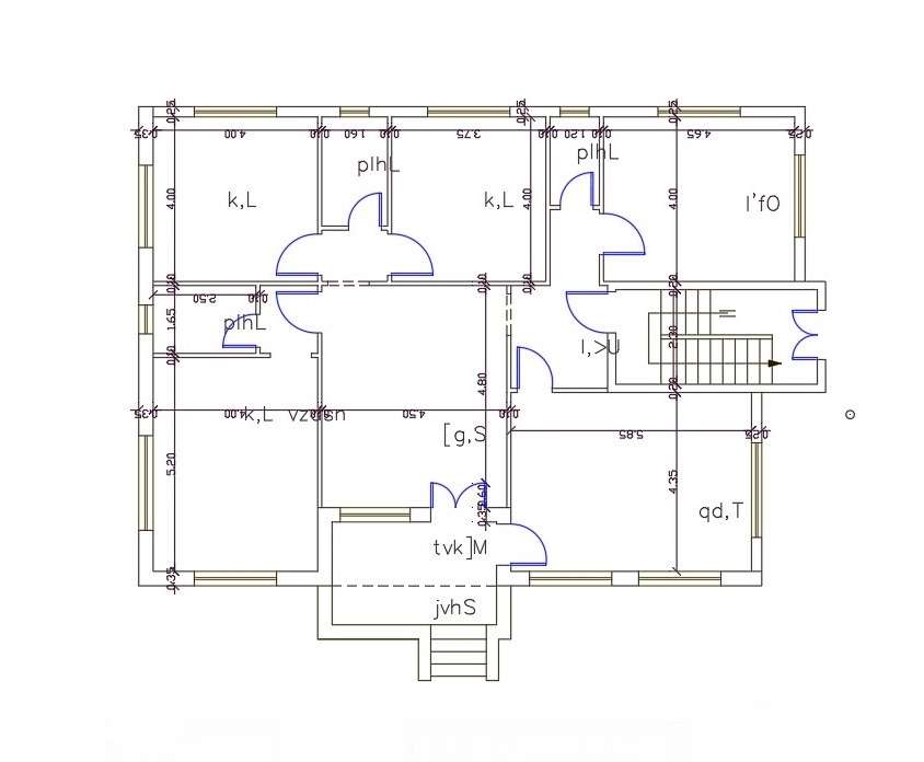 3 BHK House Plan Design AutoCAD File - Cadbull