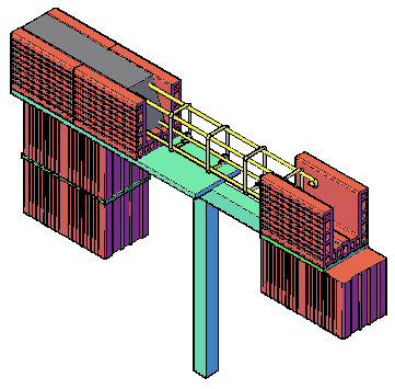 3D construction design drawing of lintel detail detail drawing - Cadbull