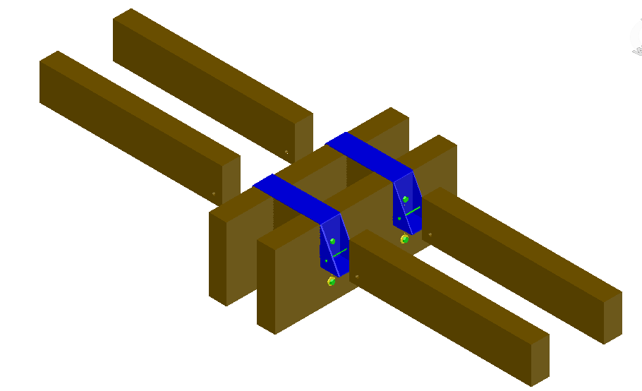 3d Design Of Wood Structure - Cadbull