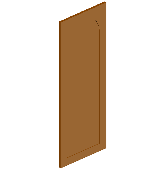 3D view of door - Cadbull